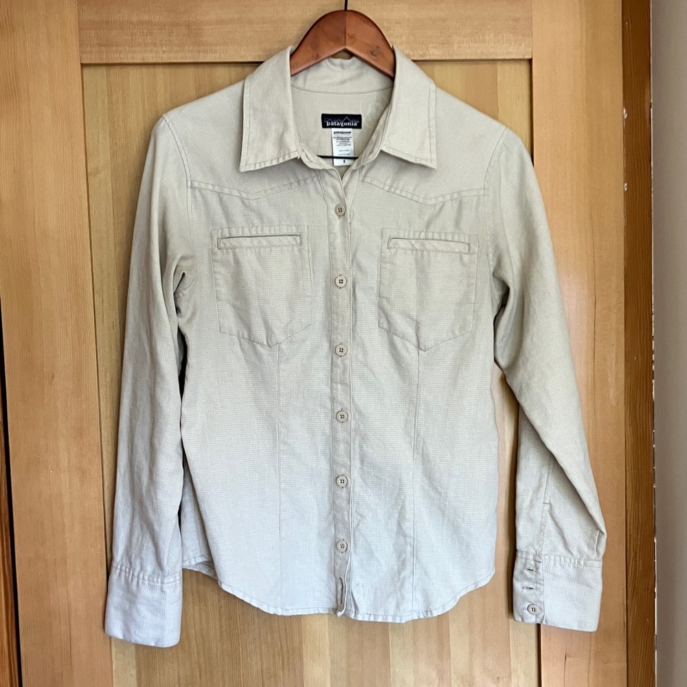 Patagonia Cream Button-Front Shirt